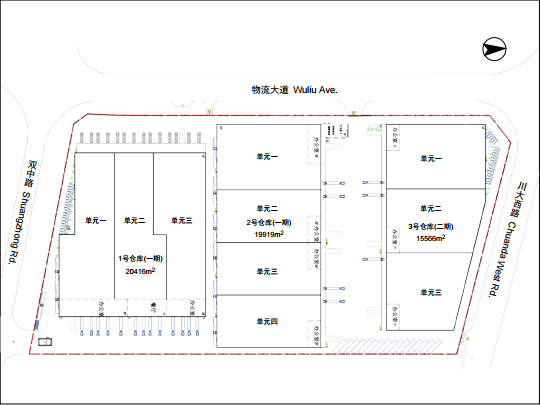 地理位置绝佳,本项目紧邻国际机场第二跑道和机场货站, 具有航空物流